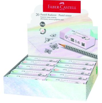 Guma FABER-CASTELL Dust-free pvc/20 pastel