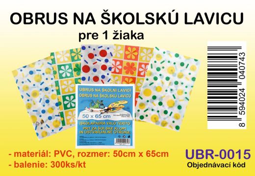 Obrus na školskú lavicu 50x65