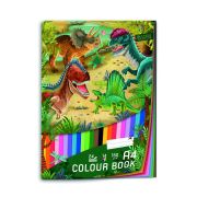 Papier A4 150g farebný mix Jurassic adventure/24