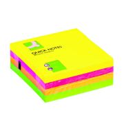 Blok s lepidlom Q-CONNECT 76x76mm 320l neon mix