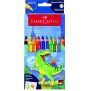 Pastelky FABER-CASTELL Jumbo Grip Dino/8+2