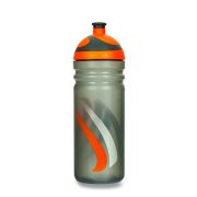 Fľaša Zdravá lahev 0,7l Bike šedo-oranžová