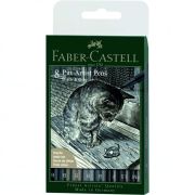 Popisovač FABER-CASTELL Pitt Artist Pen Black Grey/8